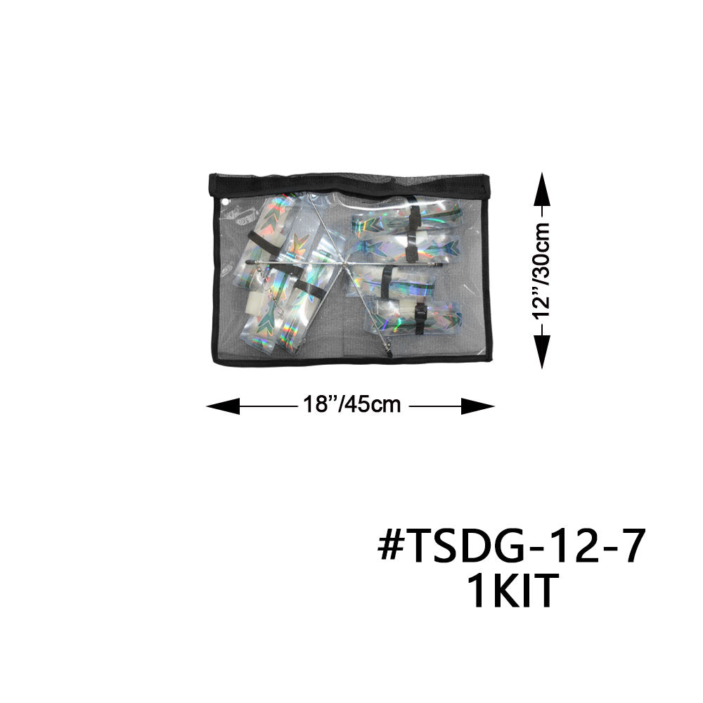 Strip Dredge Teaser, 12", 24" & 36" Holographic Bars