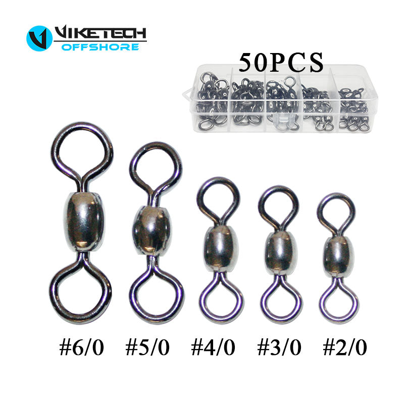 #4~#6/0 Ball Bearing Snap Swivels for Fishing - Viketech Offshore