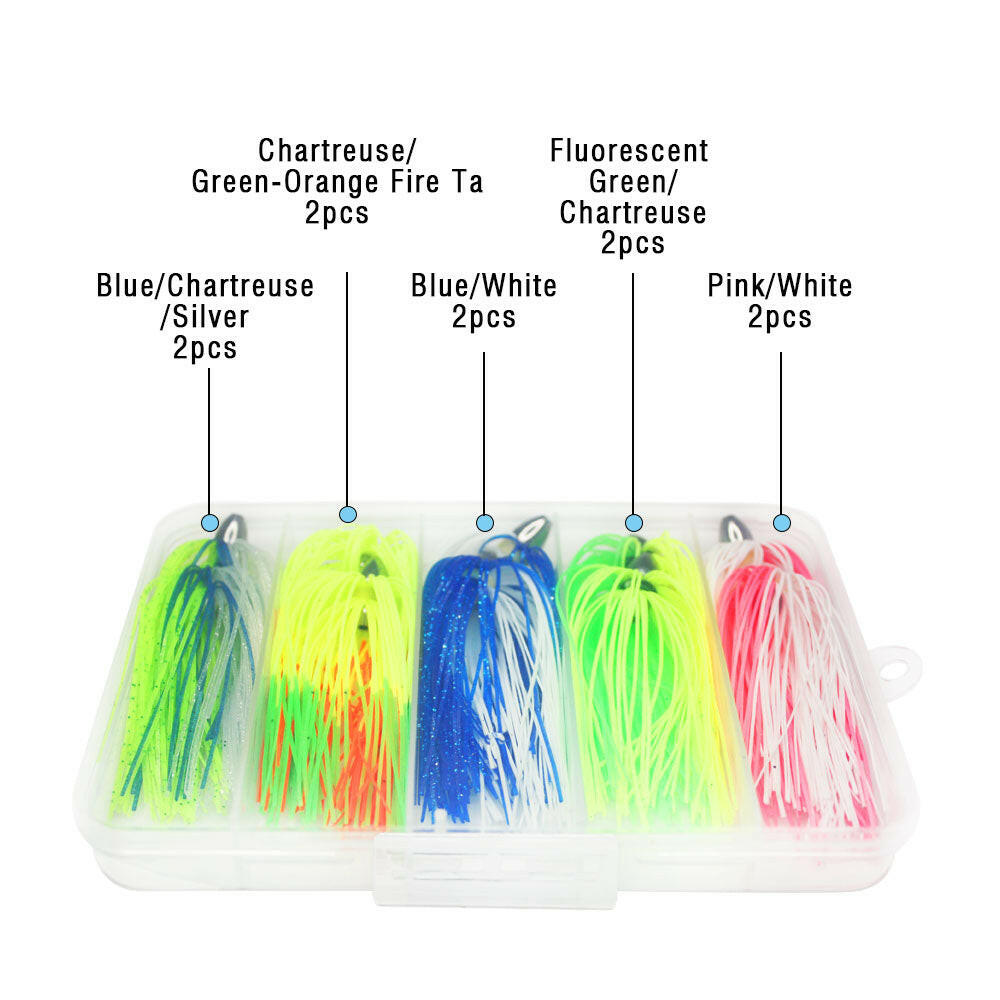 2 1/2 In 1/8 oz Kingfish Duster (10 Pcs) - Viketech Offshore