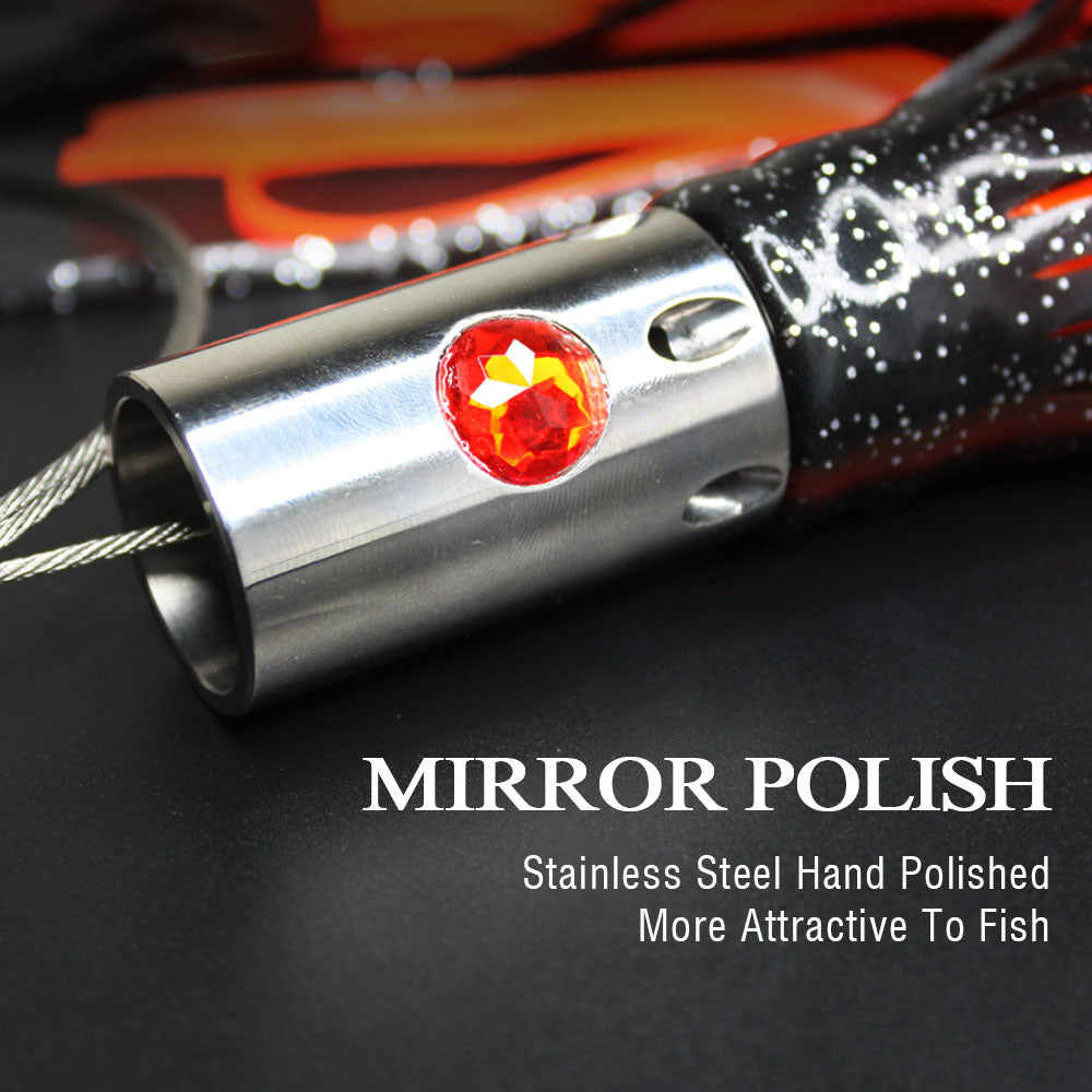 SSLN06 Stainless Trolling Lures 9.4" 5.6 oz.