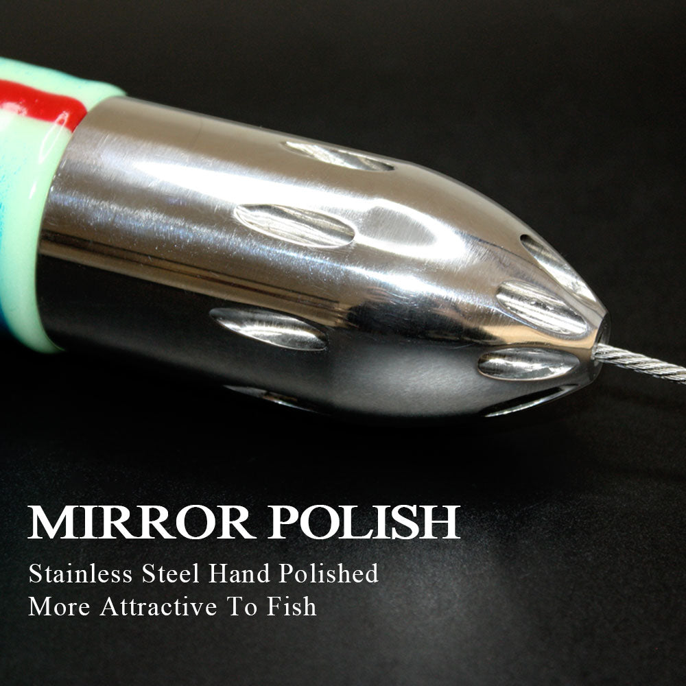 SSLN03 Stainless Trolling Lures 12.4" 18.5 oz.