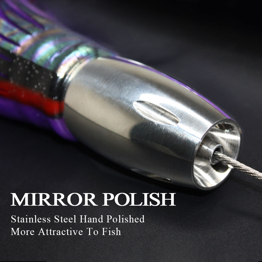 SSLN02 Stainless Trolling Lures 12.2" 14.8 oz.