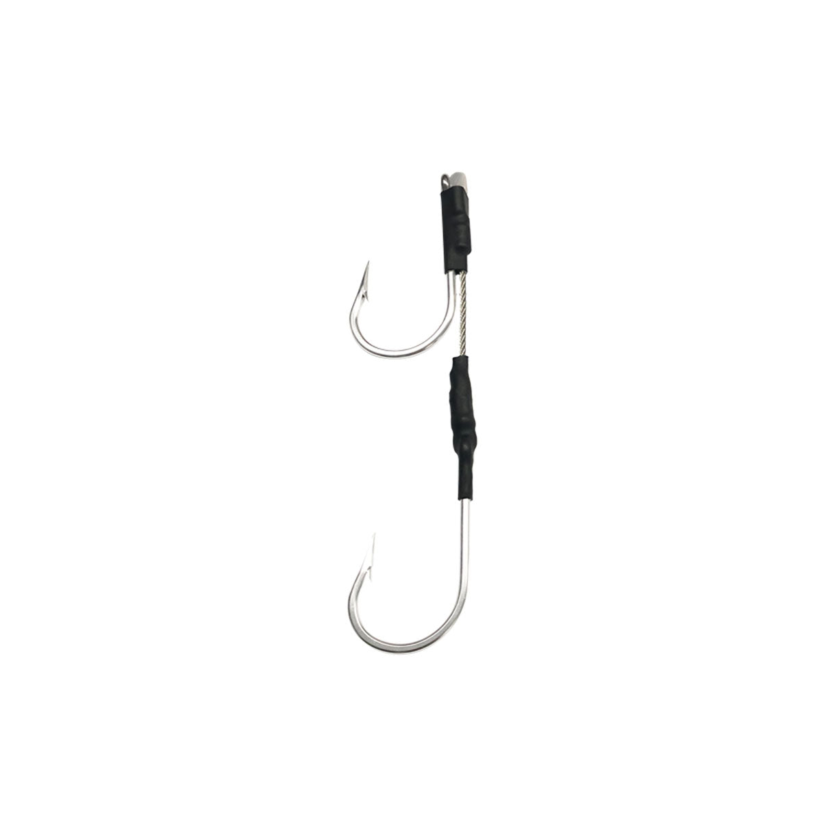 Aligned Double Hookset 6/0-13/0, Stainless Cable Rig (2 Pcs)