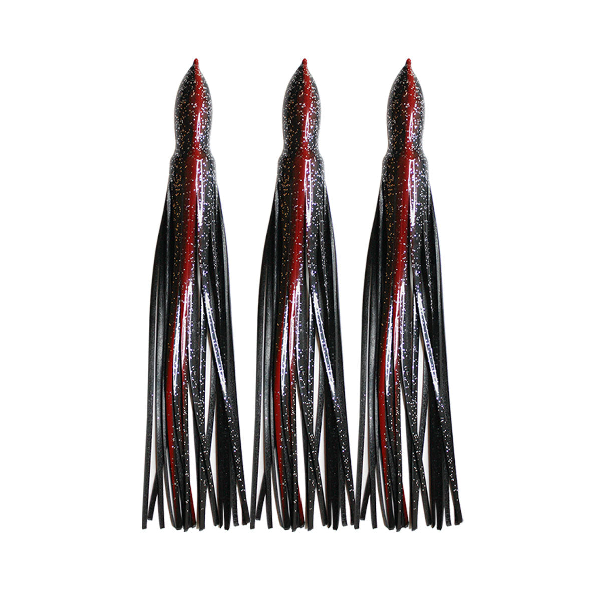 UV Soft Octopus Skirt Fishing Bait Multi Red 12 Inch - Viketech Offshore