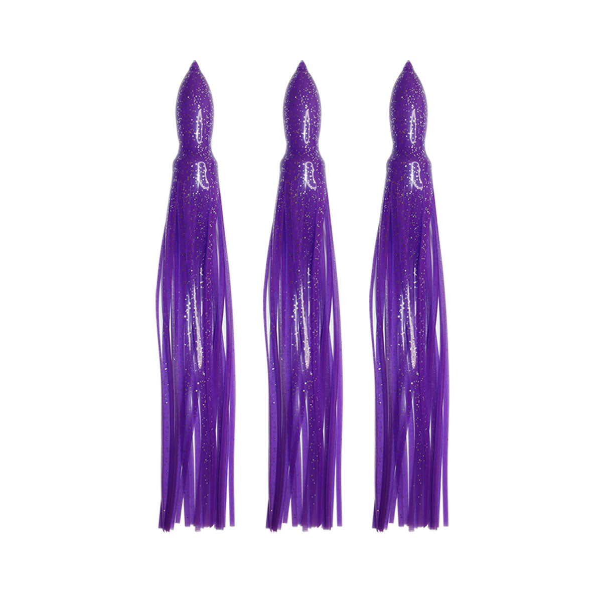 UV Soft Octopus Skirt Fishing Bait Solid Purple 12 Inch - Viketech Offshore