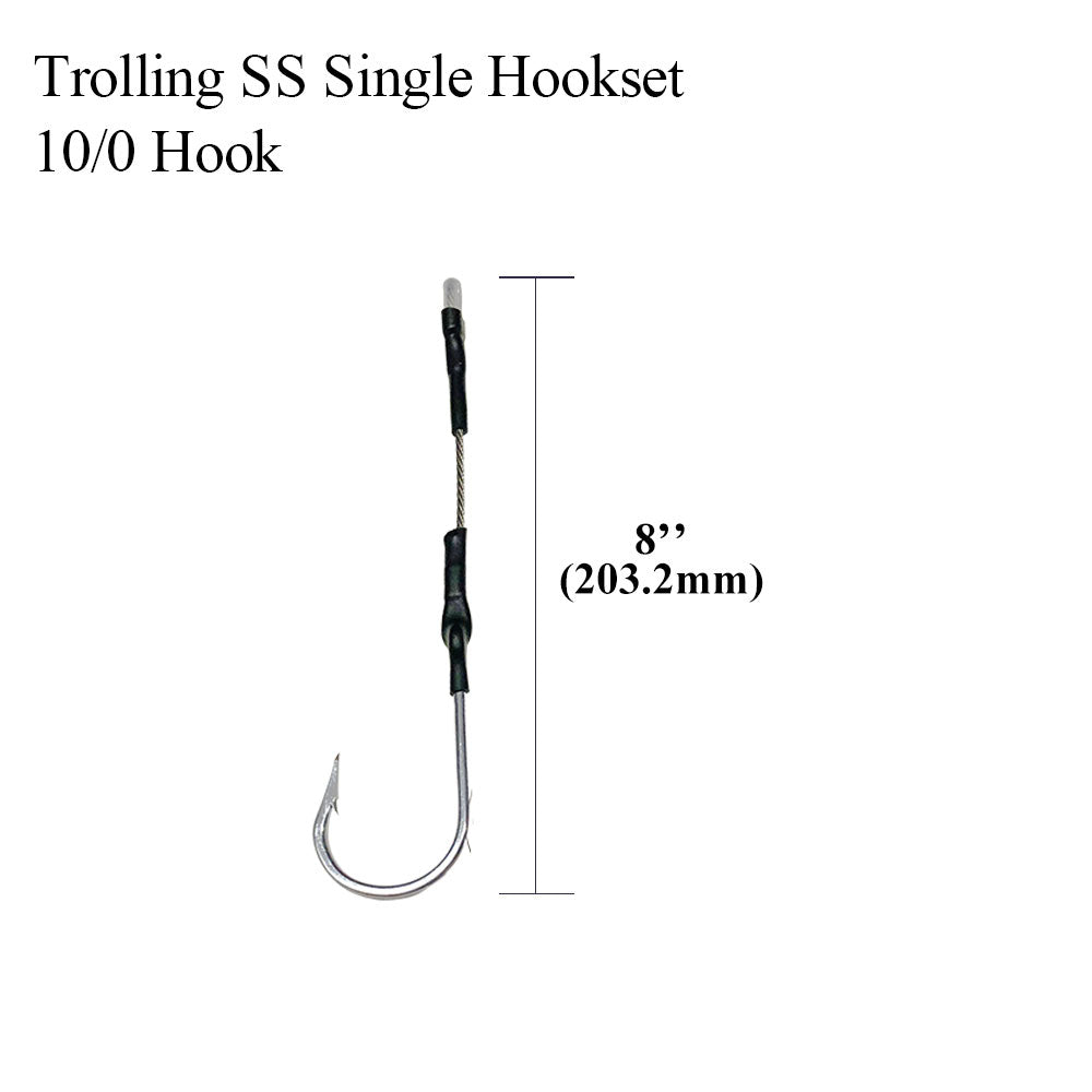 6/0-13/0 Hook Rig for Trolling & Chunking Big Game Fishing - Viketech Offshore