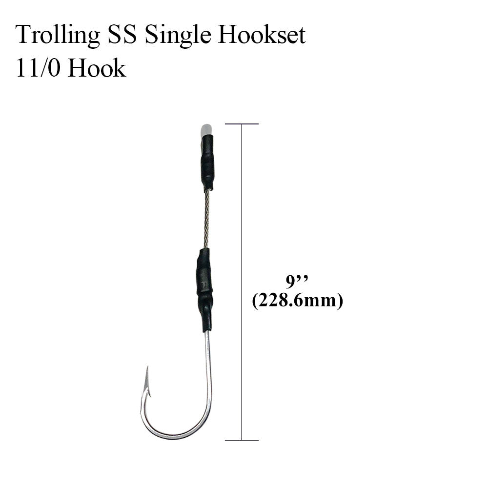 6/0-13/0 Hook Rig for Trolling & Chunking Big Game Fishing - Viketech Offshore