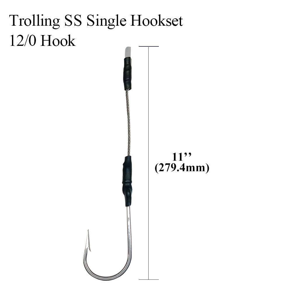 6/0-13/0 Hook Rig for Trolling & Chunking Big Game Fishing - Viketech Offshore