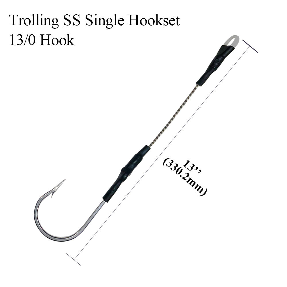 6/0-13/0 Hook Rig for Trolling & Chunking Big Game Fishing - Viketech Offshore