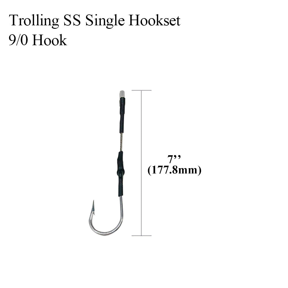 6/0-13/0 Hook Rig for Trolling & Chunking Big Game Fishing - Viketech Offshore