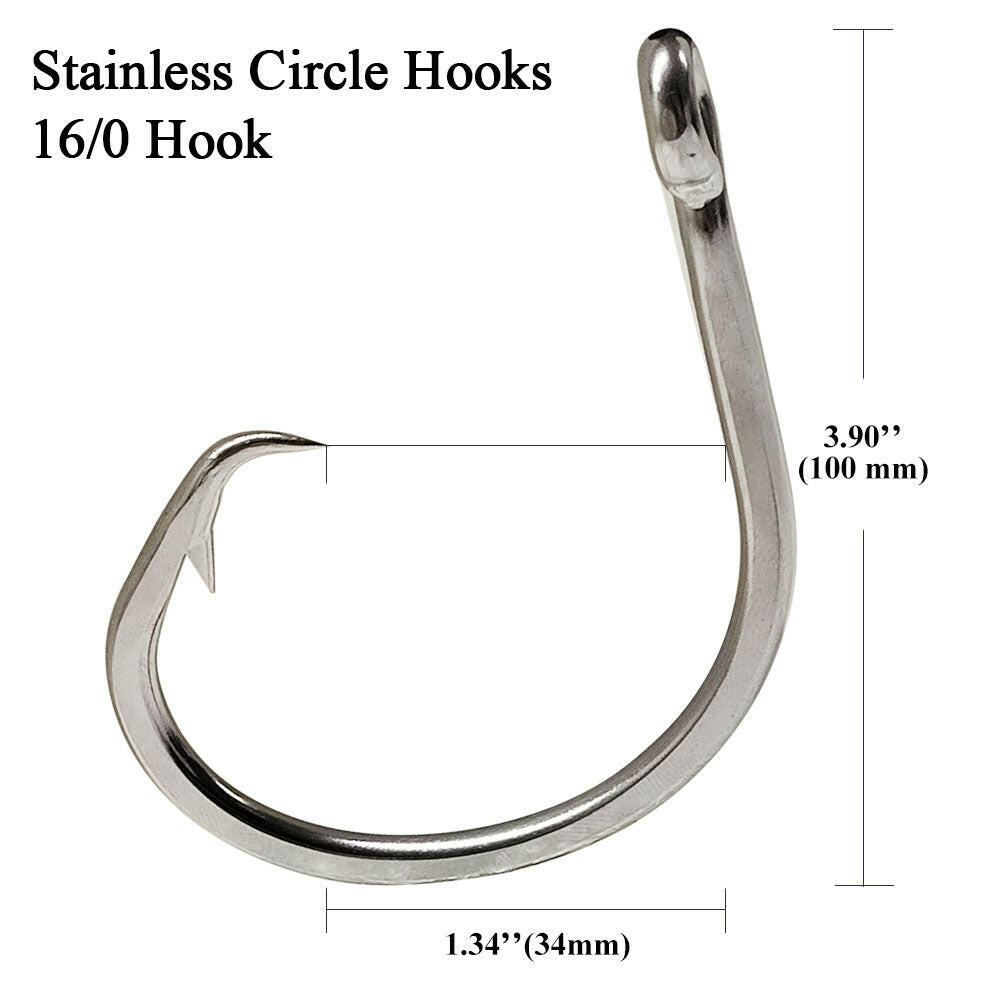SSCH Stainless Circle Hooks 10pks - Viketech Offshore