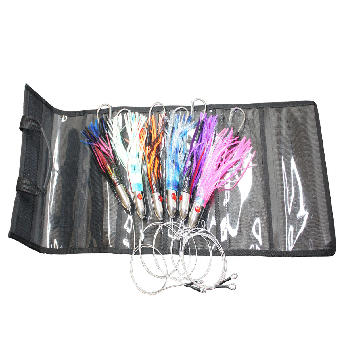 SSLN05 Pre-Rigged Trolling Lure Packs - Stainless 9.4" 8.1 oz. - Viketech Offshore