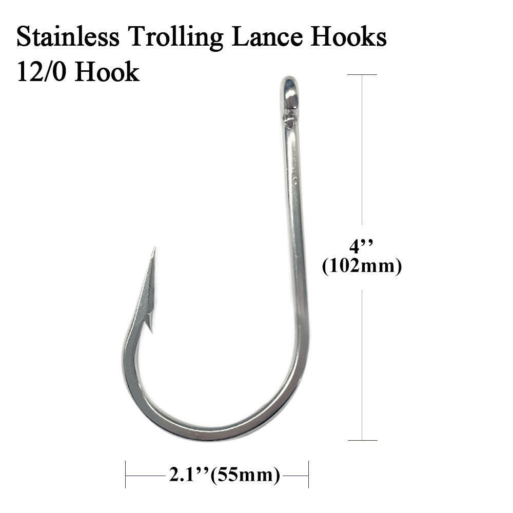STLH Stainless Trolling Lance Hooks 10pks - Viketech Offshore