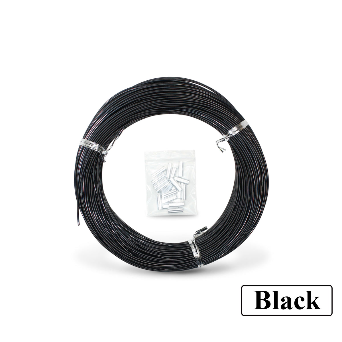 Black 100 yd coil of 2.0 mm line