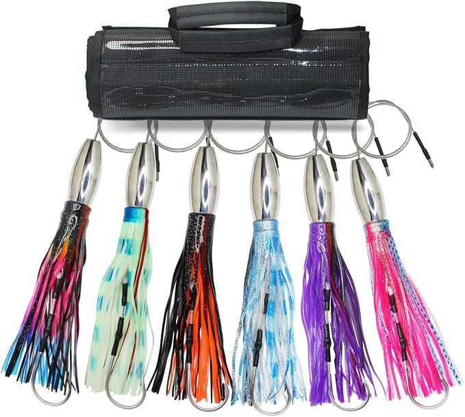 Magnum 13.2" SSLN04 Stainless Steel Trolling Lures - Professional Big Game Tackle Shop Pre-rigged Trolling Lures for Marlin