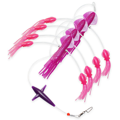 VIKETECH OFFSHORE — 9″ Multi-Arm Squid Daisy Chain Teaser Rig