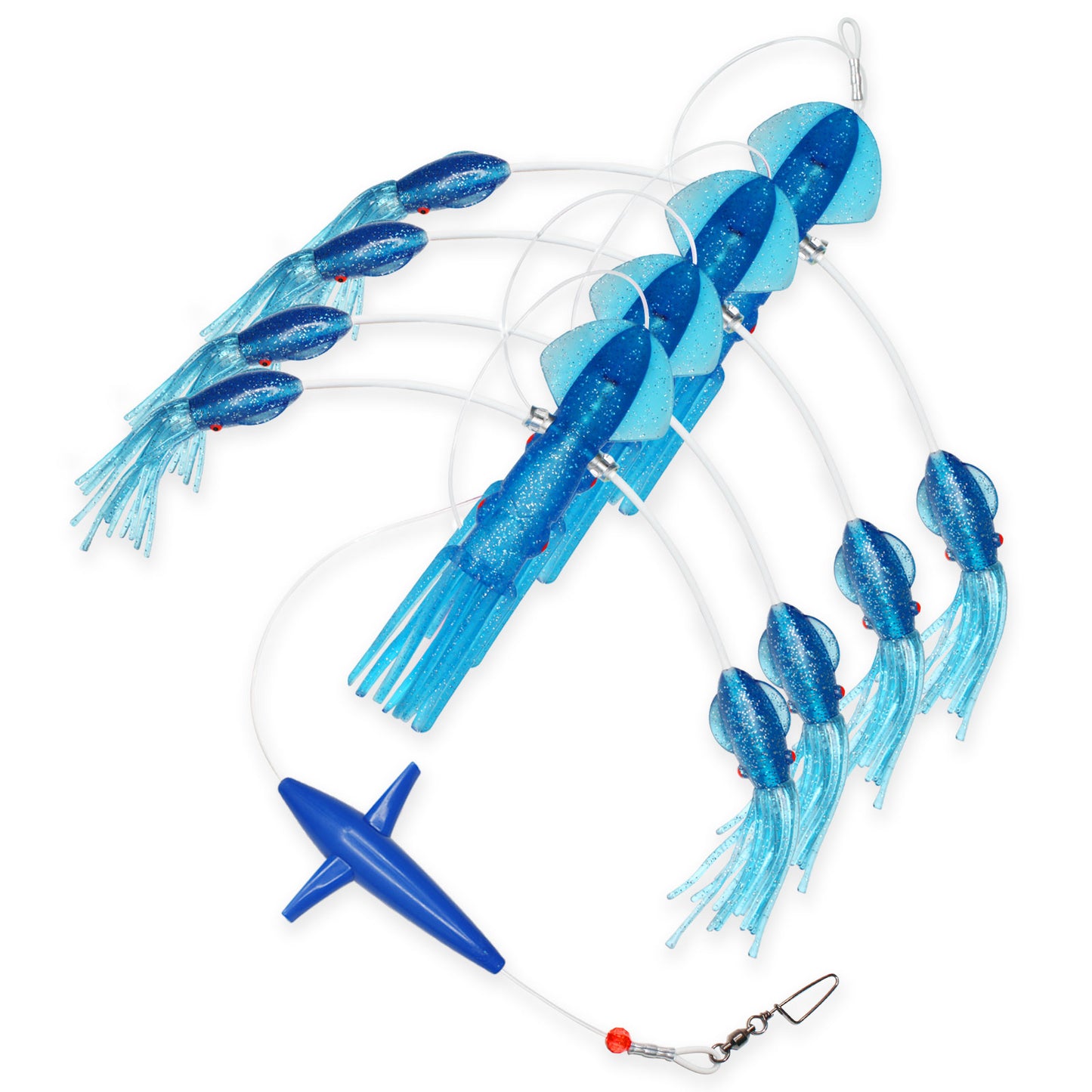 VIKETECH OFFSHORE — 9″ Multi-Arm Squid Daisy Chain Teaser Rig