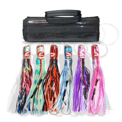 RNLN19 Pre-Rigged Trolling Lure Packs - Resin 10" 5.5 oz. - Viketech Offshore
