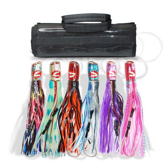 RNLN19 Pre-Rigged Trolling Lure Packs - Resin 10" 5.5 oz. - Viketech Offshore