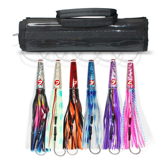 RNLN25 Pre-Rigged Trolling Lure Packs - Resin 11.4" 7oz. - Viketech Offshore