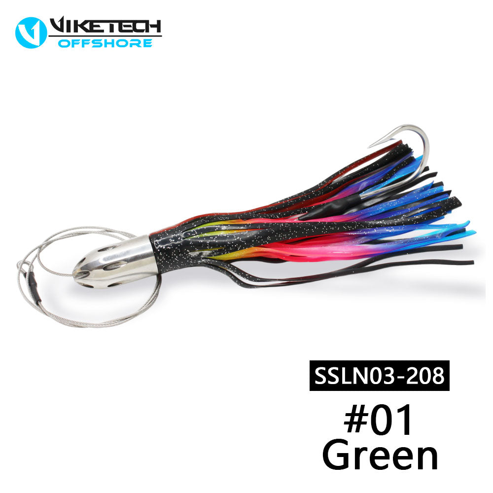SSLN03-208 Stainless Trolling Lures 9.4" 8.7 oz.