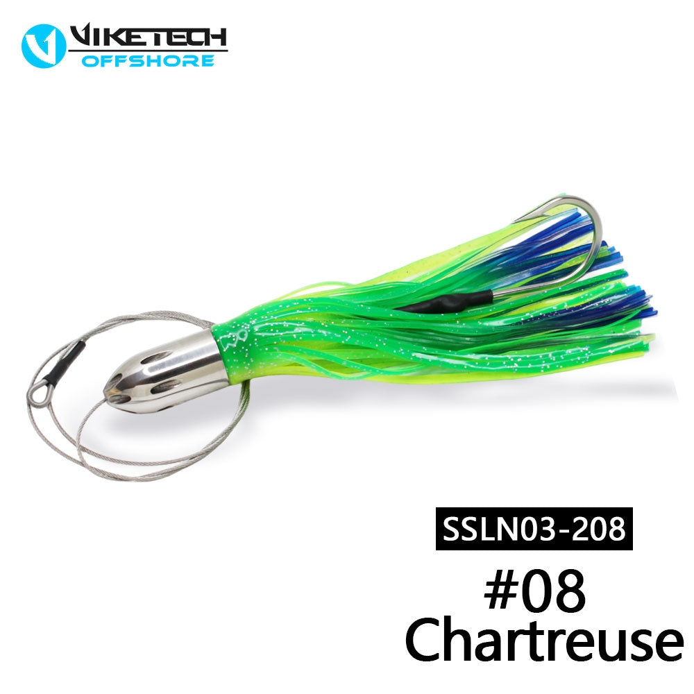 SSLN03-208 Stainless Trolling Lures 9.4" 8.7 oz.