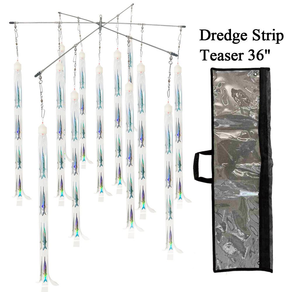 Strip Dredge Teaser, 12", 24" & 36" Holographic Bars