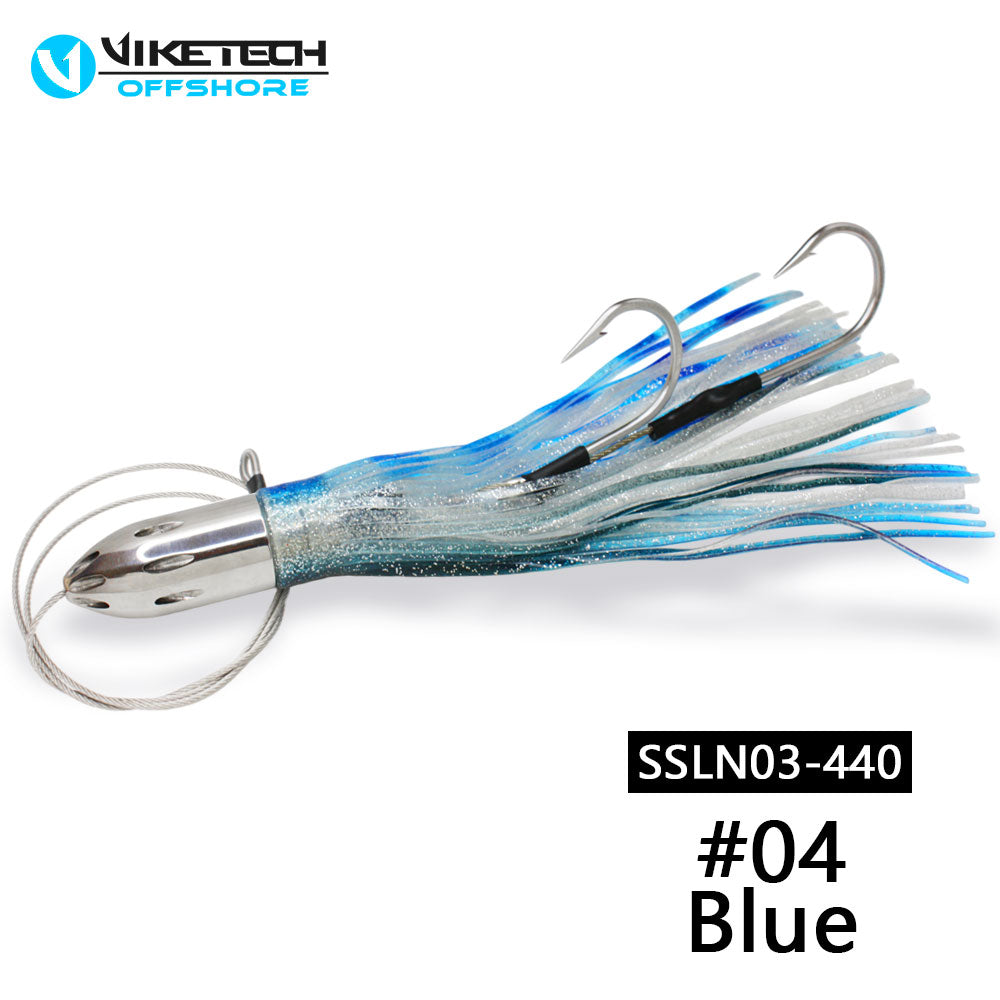 SSLN03 Stainless Trolling Lures 12.4" 18.5 oz.