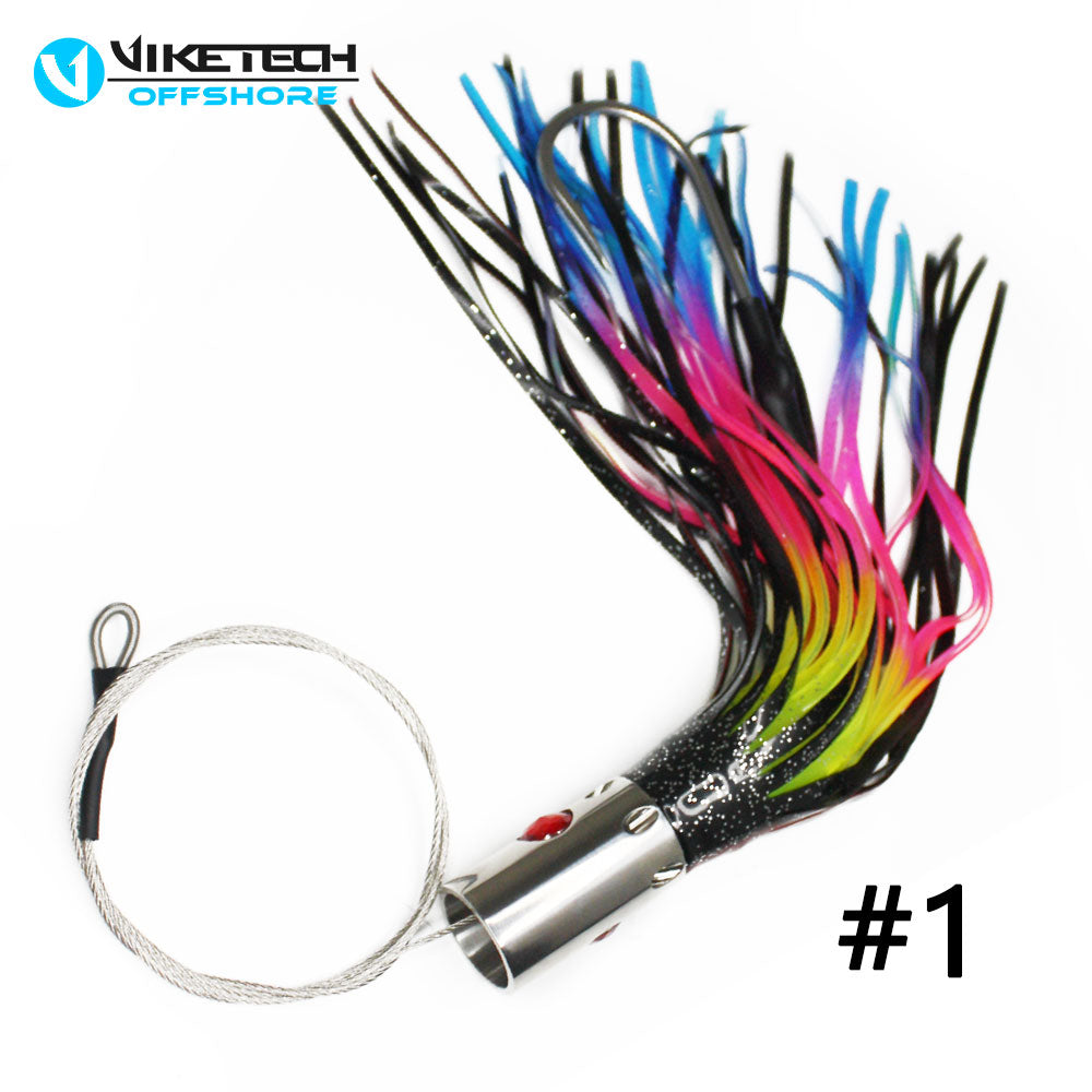 SSLN06 Pre-Rigged Trolling Lure Packs - Stainless 9.4" 5.6 oz.