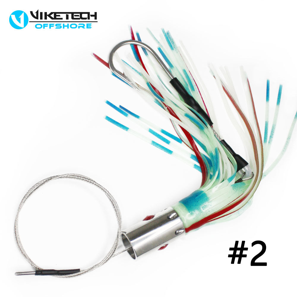 SSLN06 Pre-Rigged Trolling Lure Packs - Stainless 9.4" 5.6 oz.