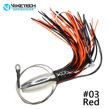 Magnum 13.2" SSLN04 Stainless Steel Trolling Lures - Professional Big Game Tackle Shop Pre-rigged Trolling Lures for Marlin
