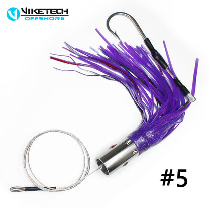 SSLN06 Pre-Rigged Trolling Lure Packs - Stainless 9.4" 5.6 oz.