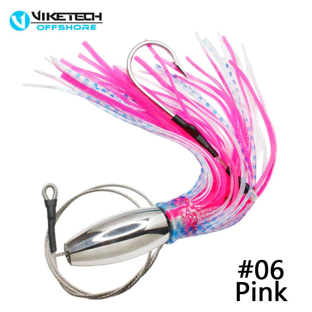 Magnum 13.2" SSLN04 Stainless Steel Trolling Lures - Professional Big Game Tackle Shop Pre-rigged Trolling Lures for Marlin