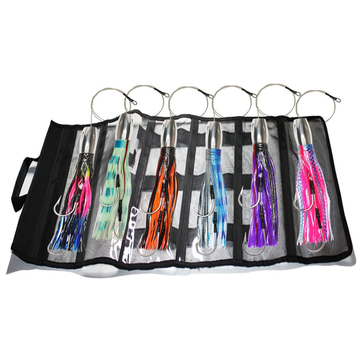 SSLN02 Pre-Rigged Trolling Lure Packs - Stainless 12.2" 14.8 oz. - Viketech Offshore