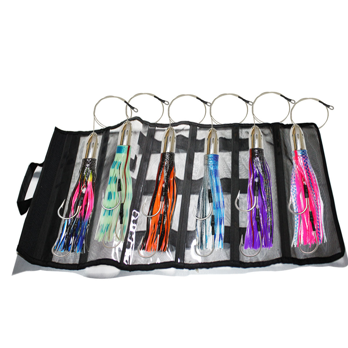 SSLN03 Pre-Rigged Trolling Lure Packs - Stainless 12.4" 18.5 oz. - Viketech Offshore