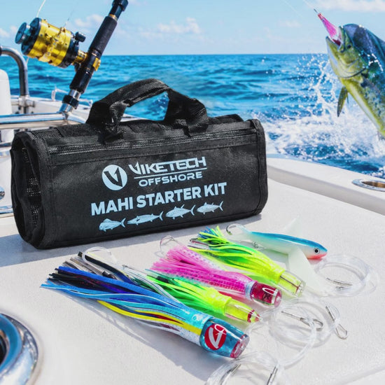 Viketech Mahi Starter Kit trolling lures in action