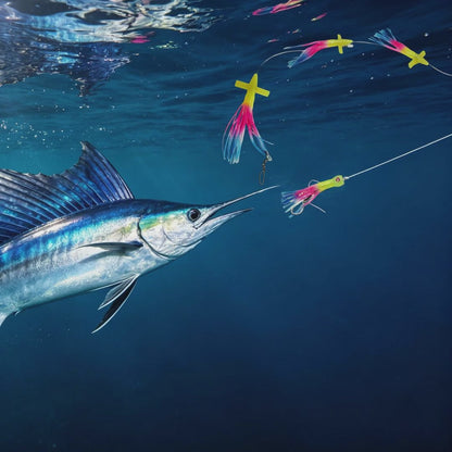 Resin Head 3D Eyes Bird Head Chain - Professional High Speed Wahoo Lures for Big Game Tackle Shop - Tuna & Marlin Series