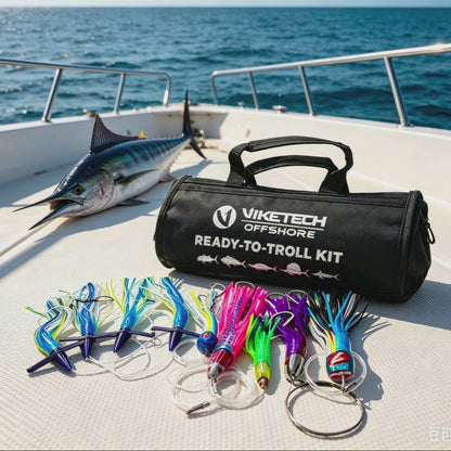 Viketech Ready-To-Troll Kit trolling lures in action
