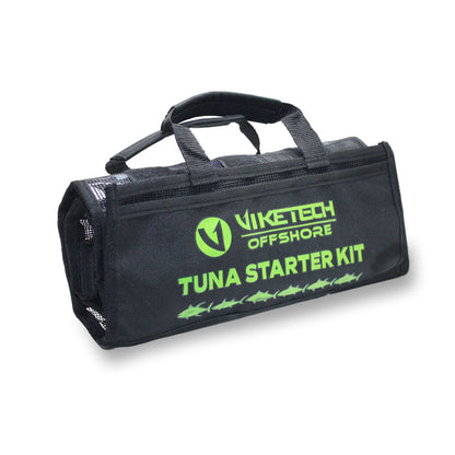 Viketech Tuna Starter Kit roll-up bag, three-quarter view showing the carry handle