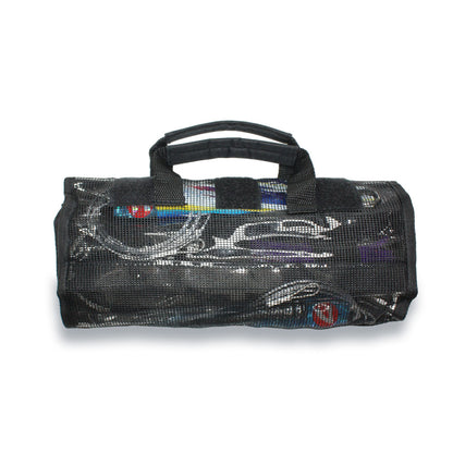 Viketech Tuna Starter Kit roll-up bag, mesh back with the lures stowed inside